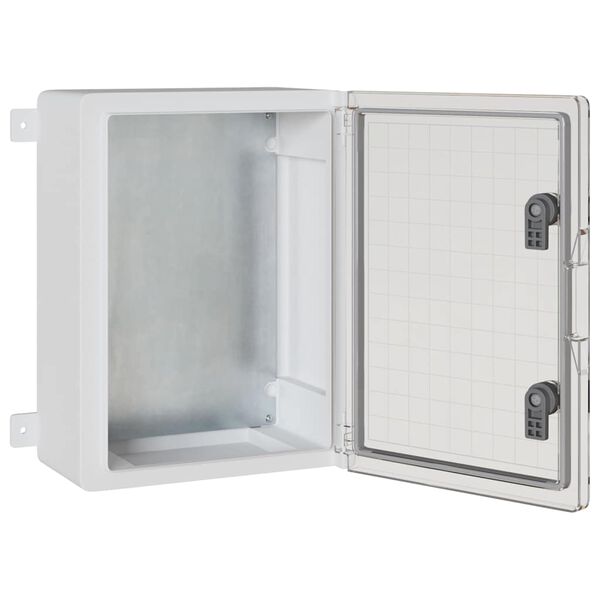 vidaXL Kontroles skapis Pelēka 30 x 19,5 x 40 cm ABS plastmasa