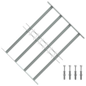 Logu dro&scaron;ības reste ar 4 stieņiem, regulējama, 500-650 mm