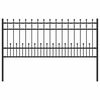 vidaXL Spike gredzena žogs HORST 200 x 130 cm Melns