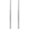 vidaXL 2 saliekamas galda kājas, nerūsējo&scaron;ais tērauds, 710 mm-1100 mm