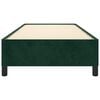 vidaXL gultas rāmis bez matrača, tum&scaron;i zaļ&scaron; samts, 80x200 cm