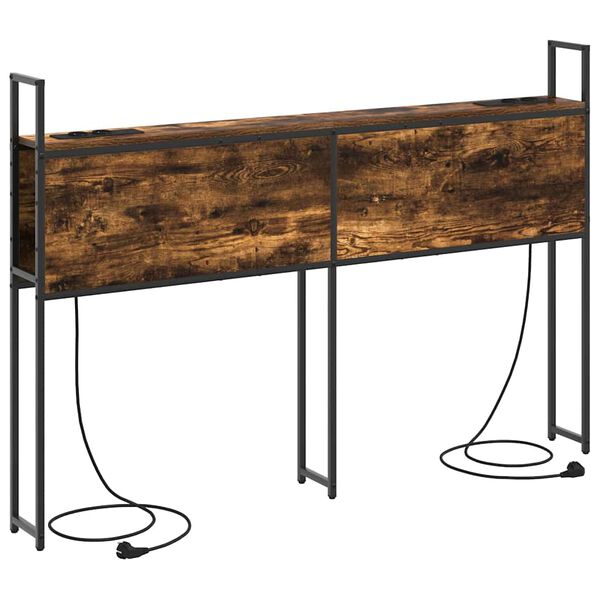 vidaXL Uzglabā&scaron;anas galvas balsts ar uzlādes staciju 143 x 15 x 98 cm