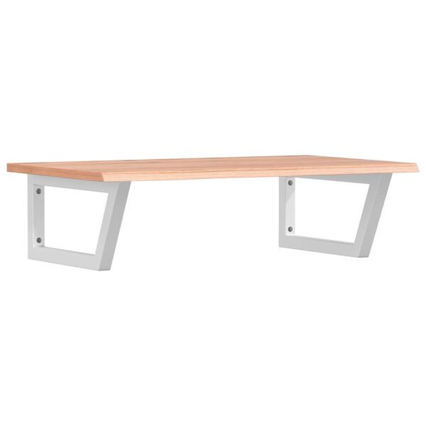 vidaXL izlietnes plaukts, stiprināms pie sienas, tērauds, ozola koks