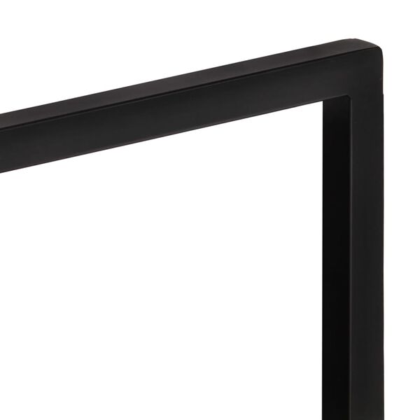 vidaXL sienas plaukti, 2 gab., 60x25x35 cm, akācijas koks, tērauds