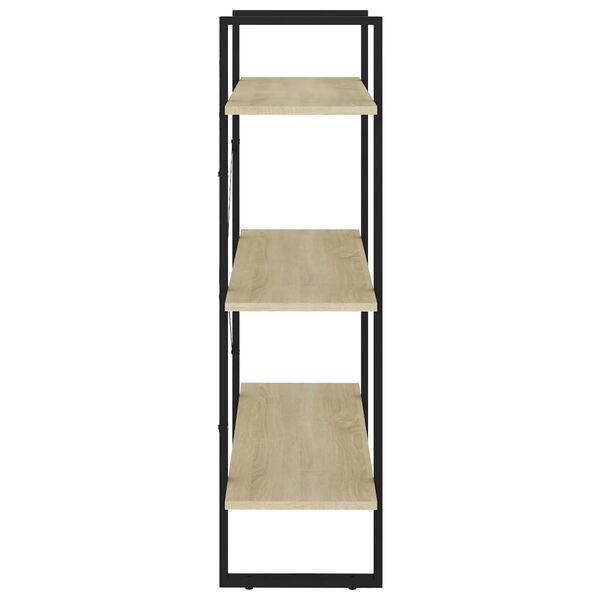 vidaXL grāmatu plaukts, ozolkoka krāsa, 80x30x105cm, inženierijas koks