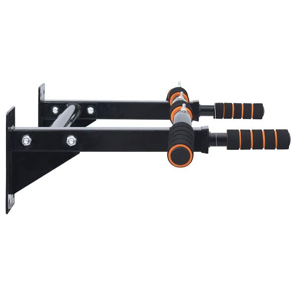 VidaXL Pievilkšanās stienis Melns un sarkans 92 x 51 x 18 cm