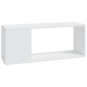 vidaXL TV plaukts, balts, 80x24x32 cm, inženierijas koks