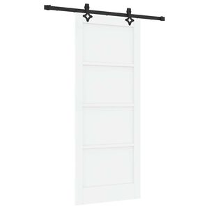 vidaXL Slīdo&scaron;ās durvis ORKDAL 83 x 202 cm Priedes masīvkoks Balts