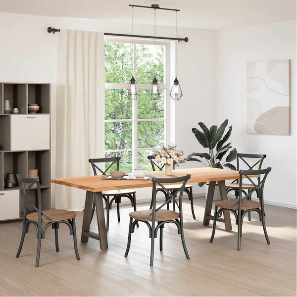 vidaXL ēdamgalda kājas, 2 gab., A-veida, 50x(72-73) cm, tērauds