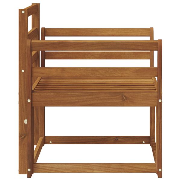 vidaXL Āra dīvāns Cietā akācijas koks Dabiska