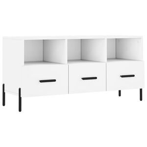 vidaXL TV skapītis, balts, 102x36x50 cm, inženierijas koks