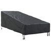 vidaXL Āra mēbeļu pārvalks 195 x 76 x 82 cm 210D Oksforda audums Melna