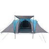 vidaXL ģimenes telts 6 personām, zila, ūdensnecaurlaidīga