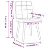 vidaXL virtuves krēsli, 2 gab., lins