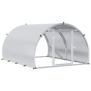 vidaXL Vistu kūts Sudraba 200 x 150 x 100 cm Cinkota tērauda