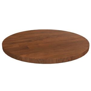 vidaXL apaļa galda virsma, tum&scaron;i brūna, &Oslash;30x1,5 cm, ozola masīvkoks