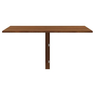vidaXL sienas galds, brūna ozolkoka, 100x60x56 cm, inženierijas koks
