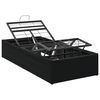 vidaXL Elektriskā regulējamā gultas rāmis Melns 190 x 90 x 33,5 cm