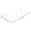 vidaXL Sienas galvgals 12 pcs Krēmkrāsa 60 x 30 cm Mākslīgā āda
