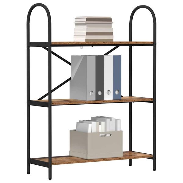 vidaXL Grāmatu plaukts Vecs koks 80 x 30 x 109 cm Inženierijas koks