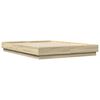 vidaXL gultas rāmis, ozolkoka krāsā, 160x200 cm, inženierijas koks