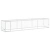 vidaXL Vistu Pagalms Sudraba 500 x 100 x 100 cm Cinkota tērauda