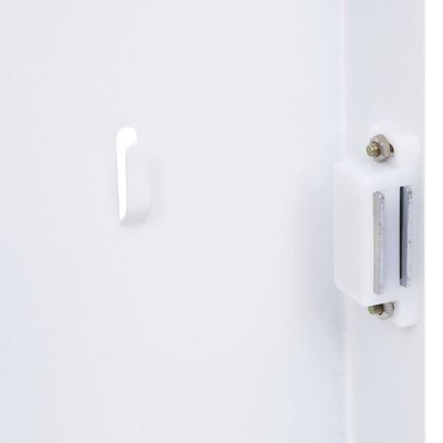 vidaXL atslēgu skapītis ar magnētisku tāfeli, balts, 30x20x5,5 cm
