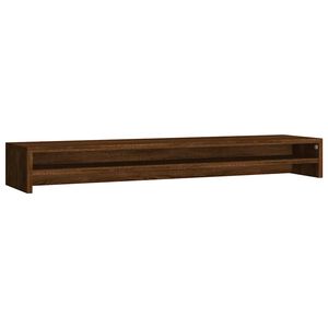 vidaXL monitora paliktnis, koka krāsa, 100x24x13 cm, inženierijas koks