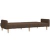 vidaXL 2-vietīga dīvāngulta, brūns audums