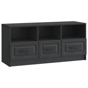 vidaXL Televizora skapī&scaron;a Melns 102 x 34,5 x 47 cm Inženierijas koks