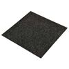 vidaXL Paklājs 20 pcs Melns 50 x 50 cm Bitumens