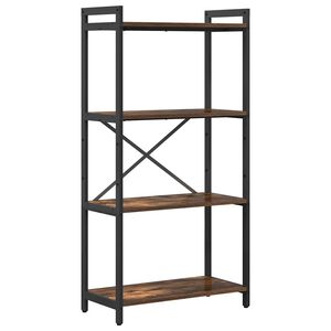 vidaXL Grāmatu plaukts 60 x 30 x 120 cm Inženierijas koks Dūmaka ozols