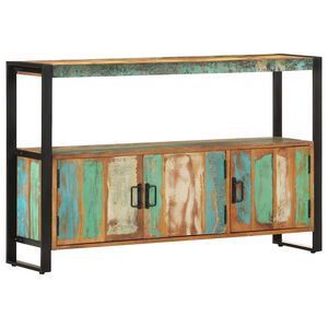 vidaXL kumode, 120x30x75 cm, pārstrādāts masīvkoks