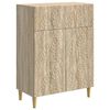 vidaXL Puse Sonomas ozols 66 x 34,5 x 90 cm Inženierijas koks