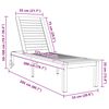 vidaXL Sauļošanās krēsls Brūna 207 x 58 x 35cm Akācijas masīvkoks