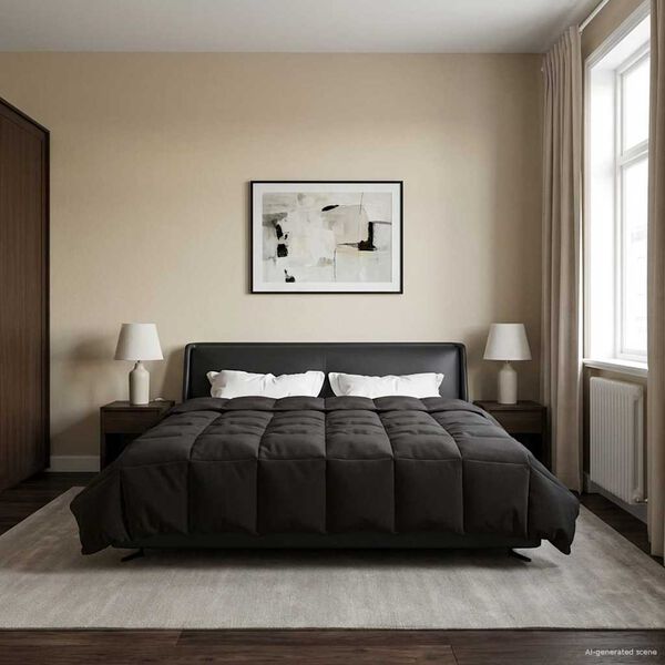 vidaXL Vasaras segas Tiltiņ&scaron; Antracīts 220 x 260 cm Mikro&scaron;ķiedra