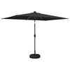vidaXL Dārza parasols ar LED gaismām un pamatni 200 x 300 cm