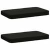 vidaXL 2 daļu dīvāna spilveni VUGHT 2 pcs 100% poliesters Melns