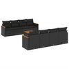 vidaXL Patio Sofa Set 8-vietīgs Black