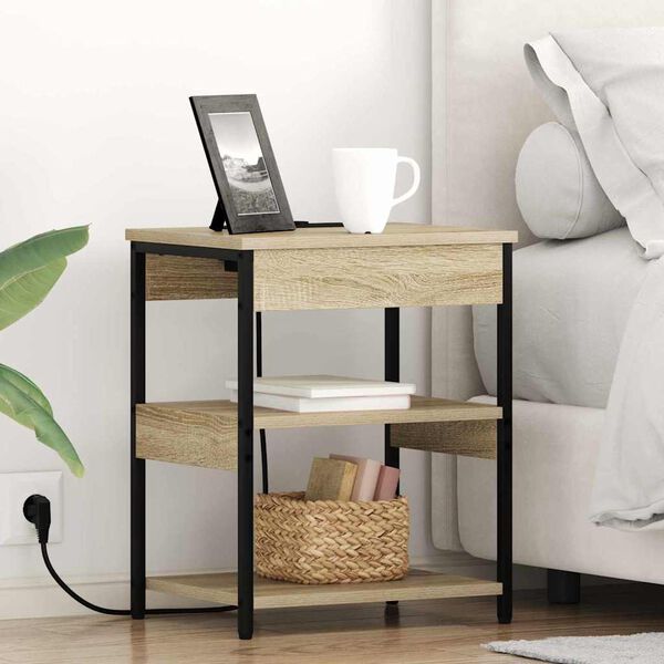 vidaXL Nakts skapītis 2 pcs Sonoma ozols 41 x 31 x 51 cm