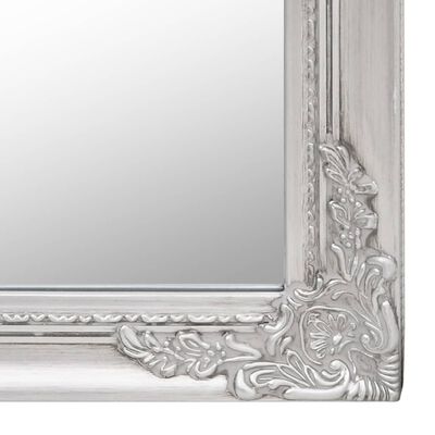 vidaXL grīdas spogulis, 50x200 cm, sudraba krāsā