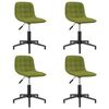 3086816 vidaXL Swivel Dining Chairs 4 pcs Light Green Velvet (334077x2)