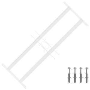 vidaXL Dro&scaron;ības restes logiem ar 2 pāriem krustiem 43-74 cm