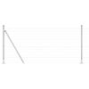 vidaXL Žogs ar stabu Sudraba 1 x 25 m Tērauds