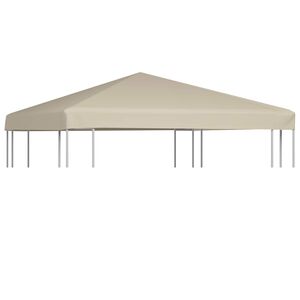 vidaXL nojumes jumta pārsegs, 310 g/m&sup2;, 3x3 m, bē&scaron;s