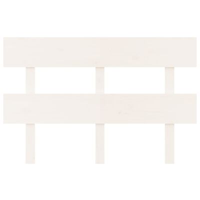 vidaXL gultas galvgalis, balts, 138x3x81 cm, priedes masīvkoks
