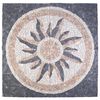vidaXL Mosaikas flīzes ar saules rakstu Daudzkrāsains 120 x 120 cm