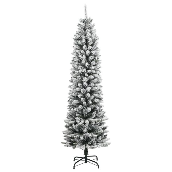 vidaXL mākslīgā Ziemassvētku egle ar sniegu, 210 cm, 300 LED