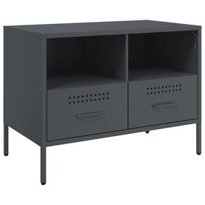 vidaXL TV skapītis, antracītpelēks, 68x39x50,5 cm, tērauds