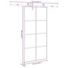 vidaXL bīdāmās durvis, stiprinājumi, stikls, alumīnijs, 102,5x205 cm